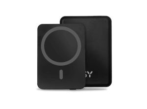 Powerbank - ISY IMC-5100-1, 5000 mAh, USB-C, Compatible con Apple MagSafe, Negro