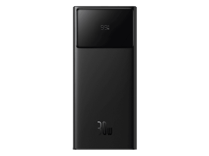 Powerbank - Baseus STAR-LORD, 30000mAh, 30W, Carga rápida y simultánea, Con pantalla LED, USB a Tipo C, Negro