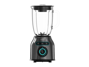 Batidora de vaso - Cecotec Power Black Titanium 2200MAX Smooth, 2200 W, Cuchilla con recubrimiento titanio negro y 1,75 L capacidad, Negro/Plata