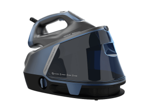 Centro de planchado - Cecotec IronHero H-3000 Station Geyser, 3000 W, 155 g/min vapor continuo, Pantalla táctil, Smart mode, Azul