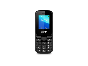 Móvil - SPC Talk 2, Negro, 128 MB, 1150 mAh, 9 Memorias Rápidas, 4G, Linterna, Cámara, Radio FM, Manos Libres, Vibración