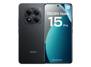 Móvil - Xiaomi Redmi Note 15 Pro, Negro, 256 GB, 8 GB RAM, 6.77" AMOLED FHD+, MediaTek Helio G200–Ultra, 6500 mAh