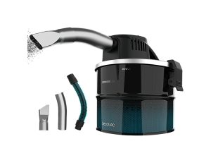 Aspirador sin bolsa - Cecotec Conga Ash 1000 Lite, 600 W, 13 kPa, Depósito inox 4 L, Tubo metálico reforzado, Negro