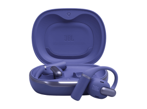 Auriculares conducción de aire - JBL Sense Pro, 38h Autonomía, Open-ear, Gancho Ajustable, 4 Micrófonos, Azul