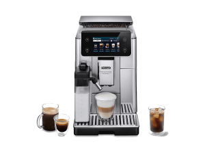 DE LONGHI Cafetera superautomática - De'Longhi PrimaDonna Aromatic ECAM630.55.SSM, 1450 W, 19 bar, 0.5 l, Molinillo integrado, Plateado/Acero
