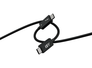 Cable - ISY IUC-1030, USB-C a Thunderbolt 4, 0.8m, 40 Gbps, 8K@60Hz, Negro