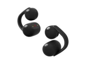 Auriculares True Wireless - Sony LinkBuds Clip, Estilo abierto, 3 modos de escucha, IPX4, Llamadas nítidas, 37 horas, IA, Táctil, iOS/Android, Negro
