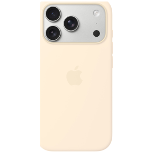 Silicone Magsafe Cover Voor Apple Iphone 17 Pro Vanilla