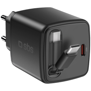 Sbs 1xusb-c + Built-in Cable 45w Blk Thuislader