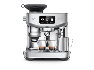 Cafetera express - Sage Oracleâ„¢ Jet, 9 bar, 1600 W, 2.3L, 2 Tazas, Muele, Dosifica y Prensa, ThermoJetÂ®, Acero inoxidable cepillado