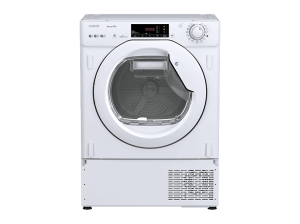 Secadora bomba de calor integrable - Candy BCTD H7A2TE-S, 7 kg, 15 programas, Smart check-up, Wi-Fi, Sin panelar