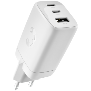 Fresh 'n Rebel 67w Pd Wall Charger Usb-a + 2x Usb-c - Ice Grey Thuislader