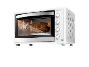 Horno de convección - Cecotec Bake&Toast; 4600 White Gyro, con rustidor giratorio, 46 litros, 12 funciones, 2000 W, Blanco