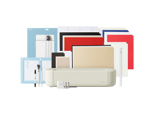 Plotter de corte - Cricut Exploreâ„¢Â 5 + pack Essential, Bluetooth y USB, Trabaja con +100 Materiales, Taupe