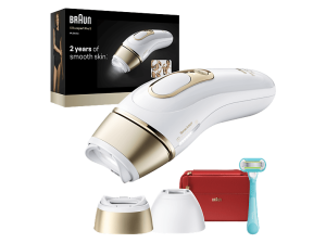 Depiladora IPL - Braun Luz Pulsada Silk·expert Pro 5 PL5221, Depilación en casa, Sensor SmartSkinProtect, Cabezal Smart Flex y de precisión