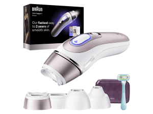 Depiladora IPL - Braun Luz Pulsada Smart Skin i·Expert PL7431, Depilación en casa, Con App e IA, SmartSkinProtect, Cabezal Flex + 3 cabezales