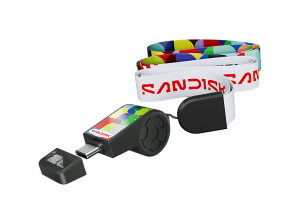 Memoria USB 64 GB - Sandisk USB-C Edición FIFA World Cup 2026, Hasta 300 MB/s transferencia, 3.2, Compatible macOS y Windows®, Negro