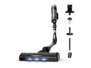 Aspirador escoba - Rowenta X-Force Flex 10.80, Potencia succión 120 AW, 300 W, 60 min autonomía, Cepillo multisuperficie, Limpieza inteligente, Verde
