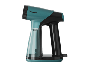 Cepillo de vapor y plancha - Taurus Sliding Care ProSuction, Filtro recolector polvo extraíble, Autoapagado, 1550 W, Verde Negro