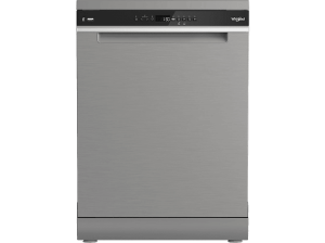 Lavavajillas - Whirlpool W8F HP51X, 15 servicios, 10 programas, 60 cm, MaxiSpace Tub, PowerClean Pro, Tecnología 6th Sense, Inox