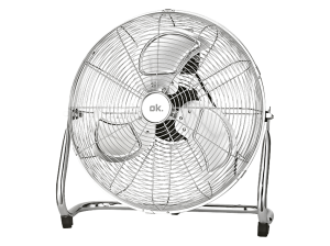 Ventilador industrial - ok. OFF 55326 M ES, 100 W, 3 Velocidades, Aspas aluminio,Cromado