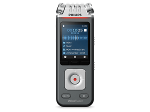 Grabadora de voz - Philips DVT6115, 8 GB, Pantalla color LCD, Antracita/Cromo