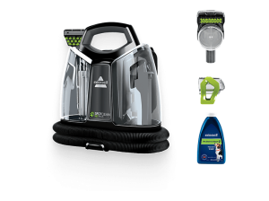 Aspirador de tapicerías - Bissell SpotClean Pet Plus, 330 W, Depósitos agua limpia y sucia gran capacidad, Negro