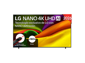 TV LED 98" - LG 98NU900B6LB, UHD 4K, Procesador Inteligente α8 AI Processor 4K Gen3, Smart TV, DVB-T2 (H.265), Negro