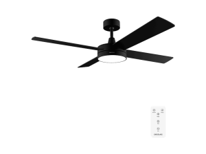 Ventilador de techo - Cecotec EnergySilence Aero 5200 Black Line, 60 W, 3, Negro