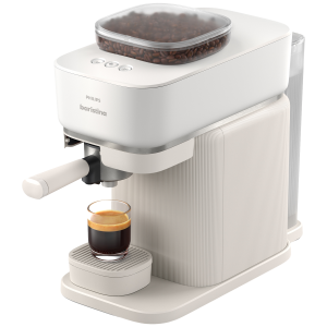 Philips Baristina - Bar305/00 Semi-automatische Espressomachine Pistonmachine Koffiemachine Met Bonen Wit