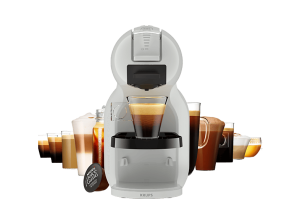 Cafetera de cápsulas - Krups Nescafé® Dolce Gusto® Mini Me 2, 15 bar, 0.8 l, 1600 W, Compacta, Gris ártico