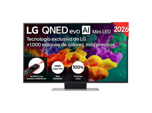 TV QNED Mini LED 50" - LG 50QNED86B6B, UHD 4K, Procesador Inteligente α8 AI Processor 4K Gen3, Smart TV, DVB-T2 (H.265), Negro