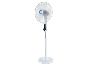 Ventilador de pie - ok. OTF 405526 ES, 55W, 3 Velocidades, Pie/Mesa/Pared, Oscilación, Altura Ajustable, Mando a distancia, Temporizador, Blanco