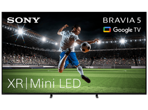 TV LED 65" - Sony Bravia 5, XR Mini LED, 4K HDR, Google Smart TV, Gaming PS5,120Hz, IMAX Enhanced, Dolby Atmos/Vision, Chromecast, AirPlay2, 65XR55