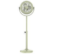Ventilador de pie - Cecotec EnergySilence 250 ClassicStyle, Estilo retro 10” (25 cm) 25 W, Inclinación ajustable, 2 velocidades y 3 aspas, Verde