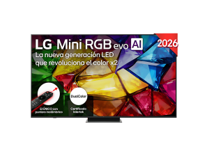 TV RGB Mini LED 75" - LG 75MRGB87B6B, UHD 4K, Procesador Inteligente α8 AI Processor 4K Gen3, Smart TV, DVB-T2 (H.265), Negro