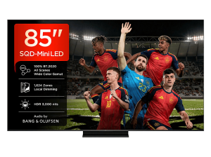 TV SQD-Mini LED 85" - TCL 85C7L, UHD 4K, MT9653, Smart TV, DVB-T2 (H.265), HDR 3000 nits, Dolby Vision y Atmos, Negro