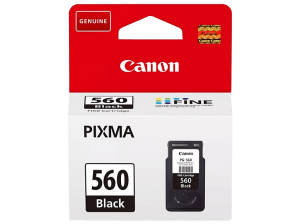 Cartucho de tinta - Canon CRG PG-560, Imprime hasta 180 páginas A4, 7,5 ml, Negro