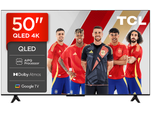 REACONDICIONADO Seminuevo Bueno TV QLED 50" - TCL 50T69C, UHD 4K, Procesador AiPQ, Smart TV, DVB-T2, Negro