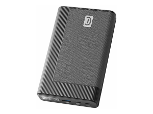 Powerbank - CellularLine Rocket, 20000 mAh, 65 W, Hasta 34h de carga, USB C, A, Negro