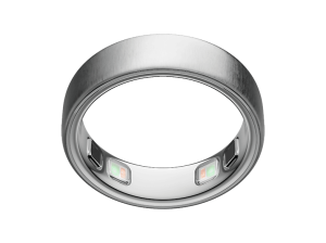 Anillo inteligente - Oura Ring 5, Talla 7, Hasta 9 días autonomía, Bluetooth, 50 métricas de salud, Titanio, Brushed Silver