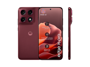 Móvil - motorola edge 70 pro, Zinfandel, 512GB, 12GB RAM, 6.78" Extreme AMOLED, MediaTek Dimensity 8500 Extreme, 6500 mAh