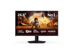 Monitor gaming - AOC Q27G41ZDF, 26.5" QHD, 240 Hz, 0.03 ms, QD-OLED, Adaptive Sync, HDR10, Negro