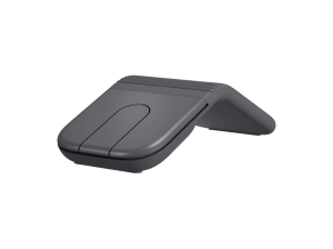 Ratón inalámbrico - Logitech Mobi Fold, Bluetooth-USB, 4000ppp, Multidispositivo, Multisistema, Personalizable, Clics silenciosos, Carga rápida, Negro
