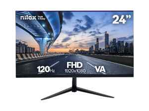 Monitor - Nilox NXM24FHD1205, 23.8" Full-HD, 120 Hz, 1 ms, VA, Negro