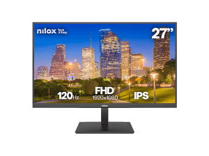 Monitor - Nilox NXM27FHD1204, 27 " Full-HD, 120 Hz, 4 ms, IPS, Negro