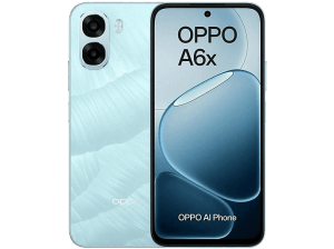 Móvil - OPPO A6x, Ice Blue, 128 GB, 4 GB RAM, 6.75 " LCD Display, Qualcomm Snapdragon 685, 6100 mAh