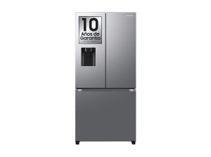 Frigorífico americano - Samsung RF50C530ES9/EF, Twin Cooling Plus, No Frost, 177.6 cm, 495 l, Dispensador agua y hielo, Inox