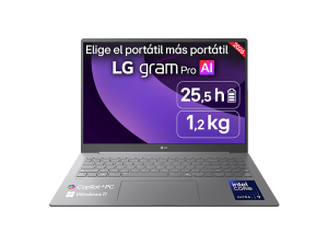 PortÃ¡til - LG 16Z90TS-G.AU99BN Copilot+PC, 16 " WQXGA, IntelÂ® Coreâ„¢ Ultra 9 288V 48 TOPS, 32 GB RAM, 1 TB SSD, Arcâ„¢ GPU, Windows 11 Home, Sin cargador