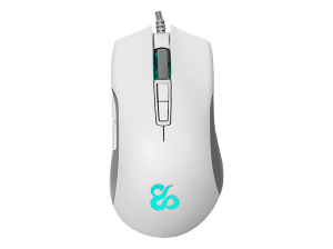 Ratón gaming - Newskill Eos Ivory, Por cable, 16000 ppp, Retroiluminación RGB, 250IPS, 50G, Blanco